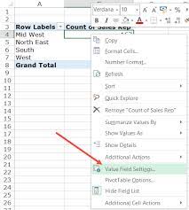 count distinct values in excel pivot