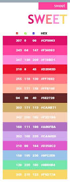 Sweet Color Schemes Combinations