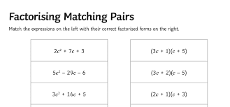 Factorising Matching Pairs