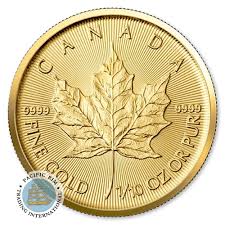 gold maple leaf 1 10th oz canadian 5
