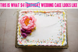 This sheet cake is getting cut. How To Make A Wedding Cake For Under 50 Using A Grocery Store Sheet Cake A Practical Wedding