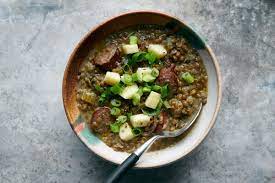 slow cooker lentil soup with sausage