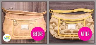 how to clean your coach handbag and