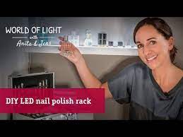 diy nail polish shelf the illuminated