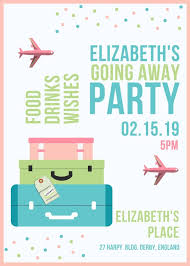 Going Away Party Flyer Templates By Canva