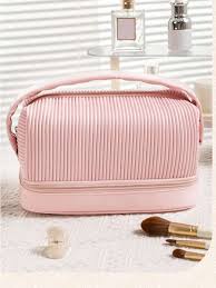 1pc pink portable cosmetic bag for