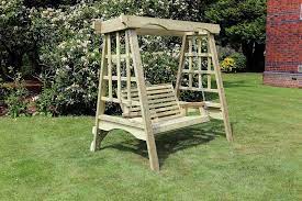 Highgate Wooden Garden Swing Seat 2