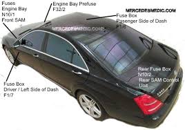 S Class W221 Fuse List Location Relay Chart 2006 2013