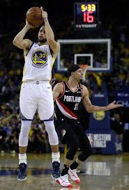 Golden state warriors guard stephen curry is, arguably, the best shooter the game has ever seen, while philadelphia 76ers guard seth curry is an elite shooter in his own right. Warriors Beat The Blazers In Game 1 As Stephen Curry Sinks Nine 3 Pointers The New York Times