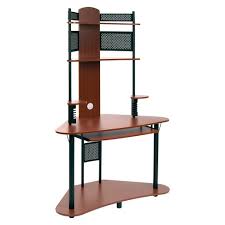 There are many different styles of computer desks with hutch to choose from that can easily blend into your homes decor. Element Corner Computer Tower With Hutch Black Cherry Calico Designs Target