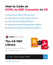 html to pdf c net converter without