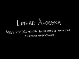 Linear Algebra 1 1 1 Systems Of Linear