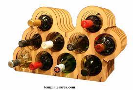 Wooden Wine Bottles Holder Plan For