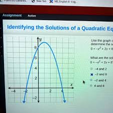 Solutions Of The Quadratic Equation 0