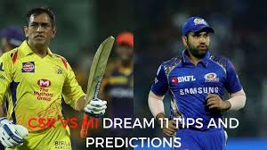 According to fantasygamusguru cricket match prediction, mi will win the match today. Csk Vs Mi Dream11 Prediction Chennai Super Kings Vs Mumbai Indians Best Xi Csk Vs Mi Live At 7 30 Pm
