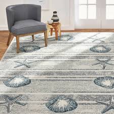 blue indoor coastal area rug