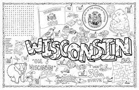 These state coloring pages are a fun way to supplement instruction in basic united. Wisconsin Symbols Facts Funsheet Ai Pack Of 30 State Symbols Washington State History Wisconsin Activities