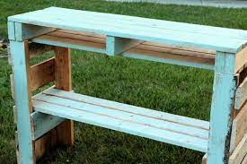 Make A Two Pallet Potting Bench A