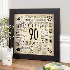 90th birthday personalized gifts for
