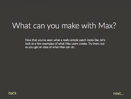 Using Max As A Powerpoint Keynote Presentation Tool Maxmsp
