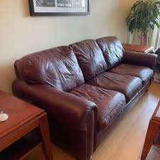 leather couch bradington young for