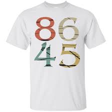 Anti Trump 86 45 Vintage T Shirt Protest Political Shirts President Resist Top Summer Hot Sale New Tee Print Men T Shirt Top 100 Cotton