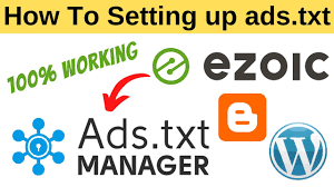 ezoic ads txt manager account setup