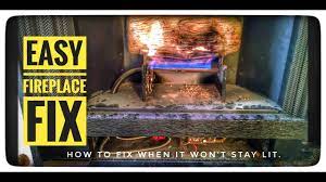easily fix gas fireplace with