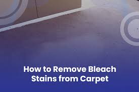 how to remove bleach stains from carpet
