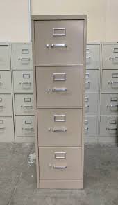 tan hon 4 drawer vertical file cabinet