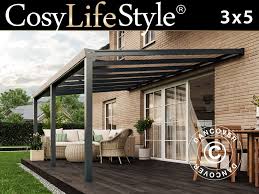 Patio Cover Easy W Glass Roof 3x5 M