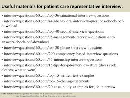Top 10 Patient Care Representative Interview Questions And