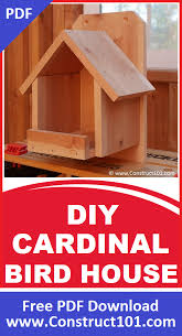 Cardinal Nesting Shelter Birdhouse