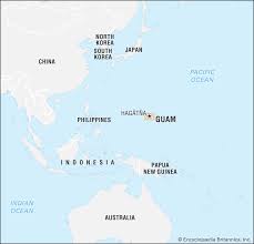 It lies about 5,800 miles (9,300 km) west of san francisco and 1,600 miles (2,600 km) east of manila. Guam History Geography Points Of Interest Britannica