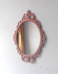 Rose Gold Wall Mirror In Hand Painted