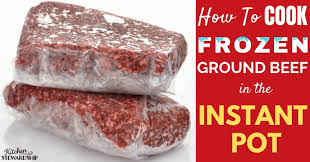 If you need to thaw your frozen ground turkey asap, using the microwave is the best way for quickly defrosting ground. How To Cook Frozen Ground Beef In The Instant Pot Pressure Cooker