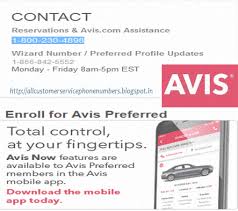 Avis Preferred Customer Service Phone Number Customer