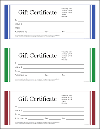 Free Gift Certificate Template And Tracking Log