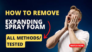 how to remove expanding spray foam