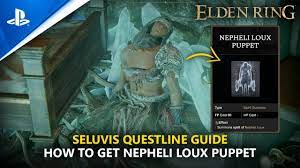 ELDEN RING | Seluvis Questline: How To Obtain Nepheli Loux Puppet Spirit  Ashes - YouTube