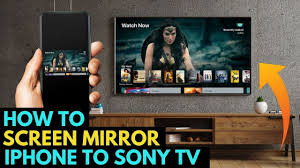 how to screen mirror iphone to sony tv