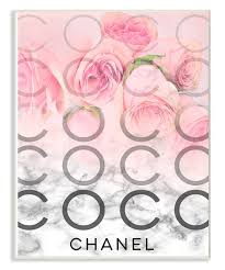 Roses Marble Coco Chanel Wall Art