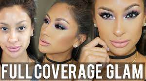 full coverage glam makeup tutorial