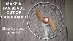 cardboard fan blade 11 steps with