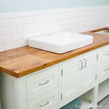 Bathroom vanity ideas for mirrors. How To Build Protect A Wood Vanity Top Houseful Of Handmade