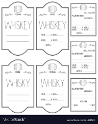 alcohol labels for bottle whiskey art