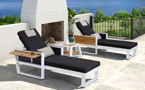 Warum soll es auf der terrasse eigentlich nicht genauso gemütlich sein, wie im wohnzimmer? Baidani Alu Garten Lounge Liege Leros 2er Set Baidani Shop
