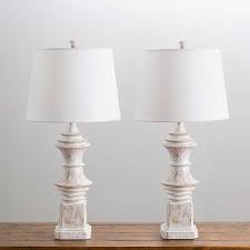 Buy floor and table lamp and get the best deals at the lowest prices on ebay! Distressed Cream Carved Table Lamps Set Of 2 Kirklands