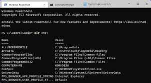 environment variables in windows 11