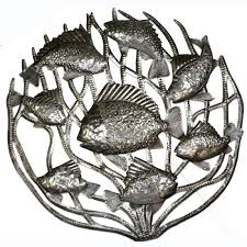 Fish In C Metal Drum Art Loyal